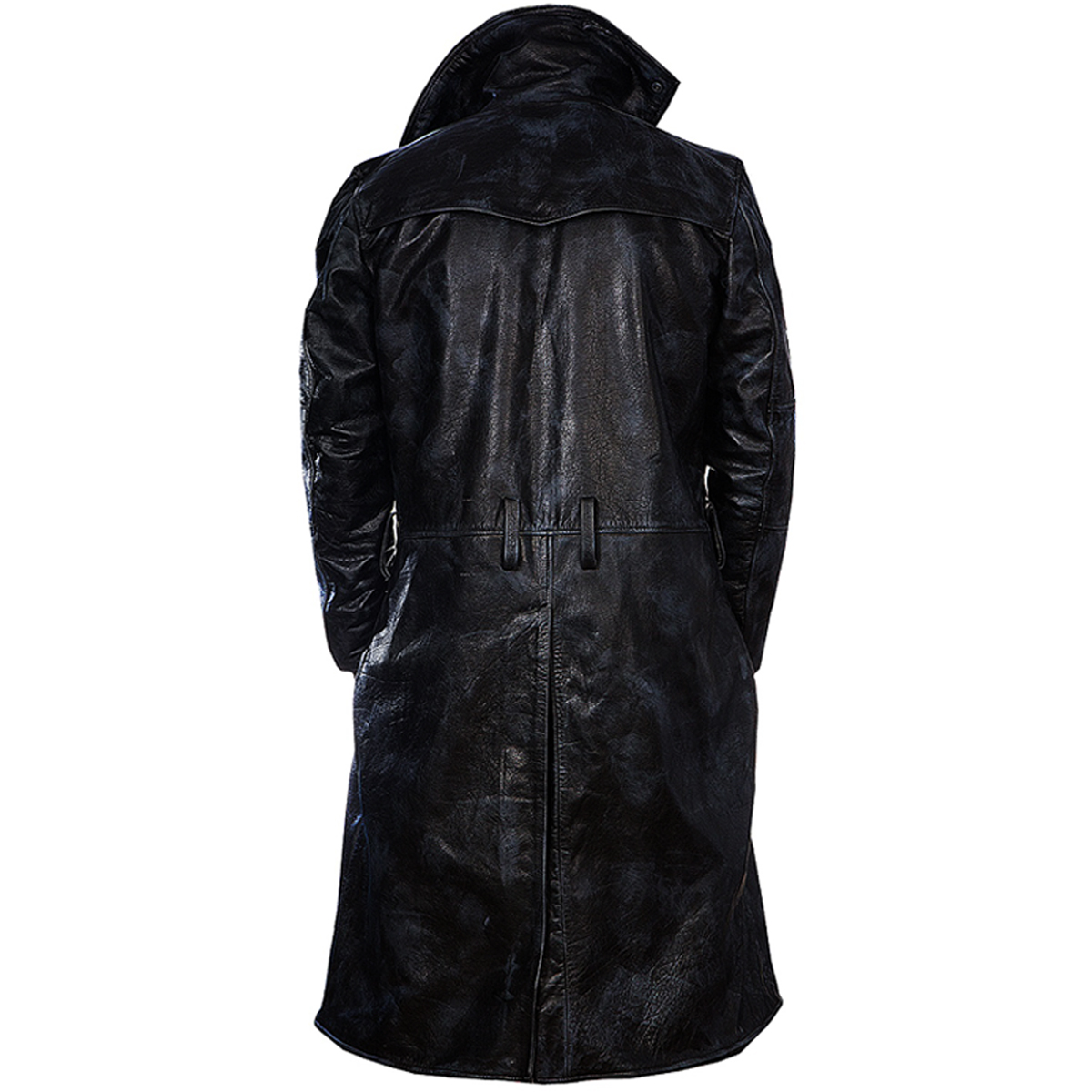 Ryan Gosling Blade Runner 2049 Leather Black trench Coat - Celebs Outfits