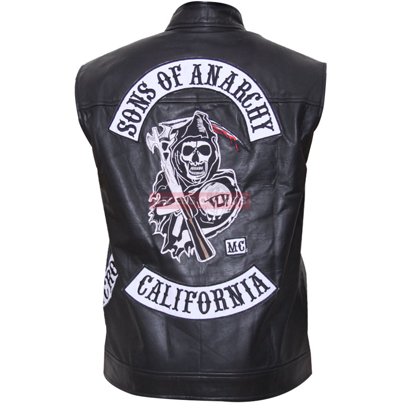 JAX TELLER SONS OF ANARCHY VEST WITH PATCHES