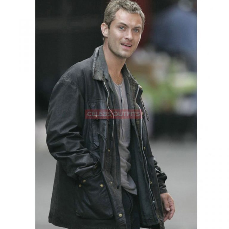 Jude Law Leather Jacket in Breaking And Entering Movie