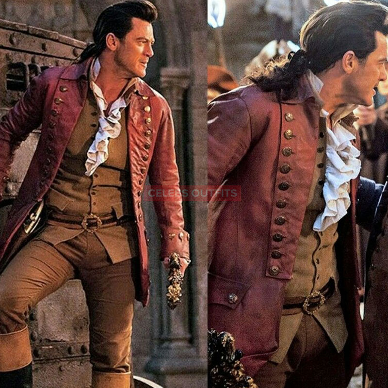 Mens Stylish Gaston Costume In Beauty And The Beast Movie