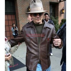 johnny depp leather jacket