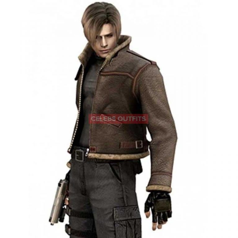 Resident Evil 4 Leon Kennedy Leather Jacket | Flash Sale
