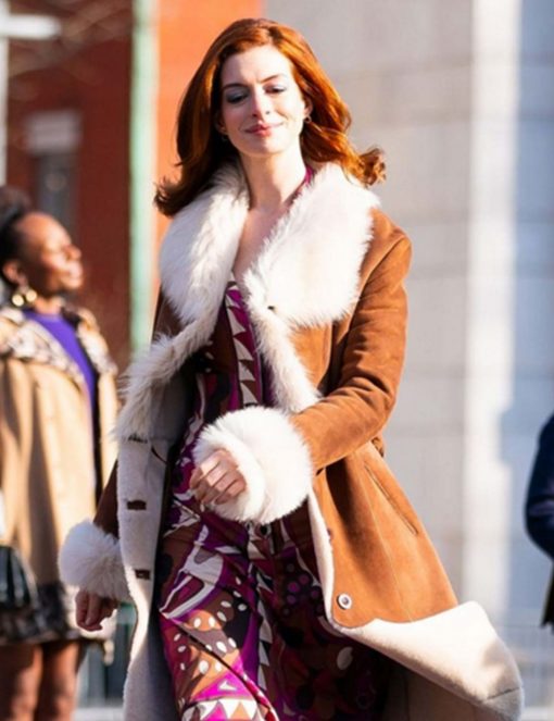 Modern Love Anne Hathaway Brown Coat