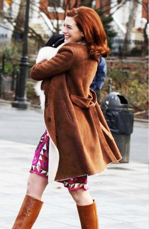Modern Love Anne Hathaway Brown Coat