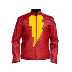 Captain Marvel Shazam Billy Batson Leather Jacket