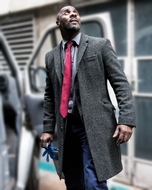 Idris Elba John Luther Wool Coat 1