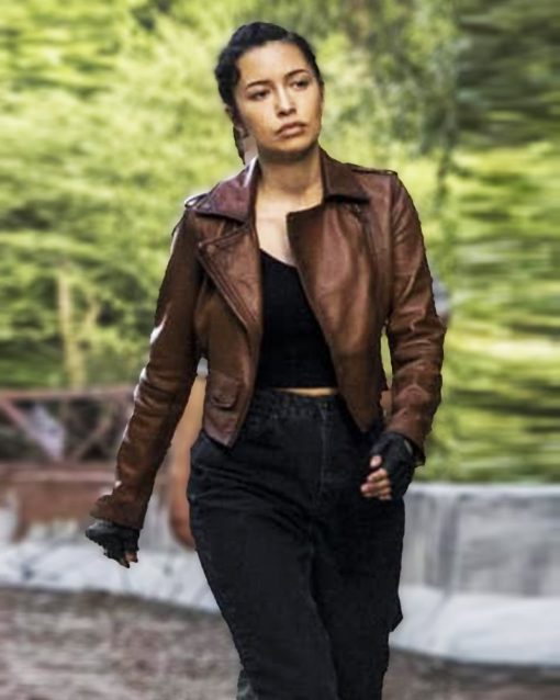 The Walking Dead S09 Rosita Espinosa Leather Jacket 1