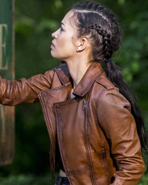 The Walking Dead S09 Rosita Espinosa Leather Jacket 2