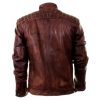 Oliver Queen Distressed Brown Leather Jacket