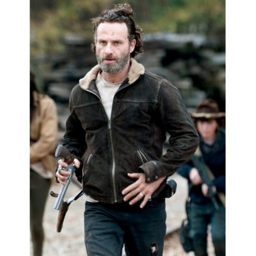 The Walking Dead Rick Grimes Leather Jacket | Celebs Outfits