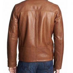 Mens Brown Classic Leather Jacket