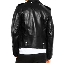 Mens Stylish Black Leather Jacket 1