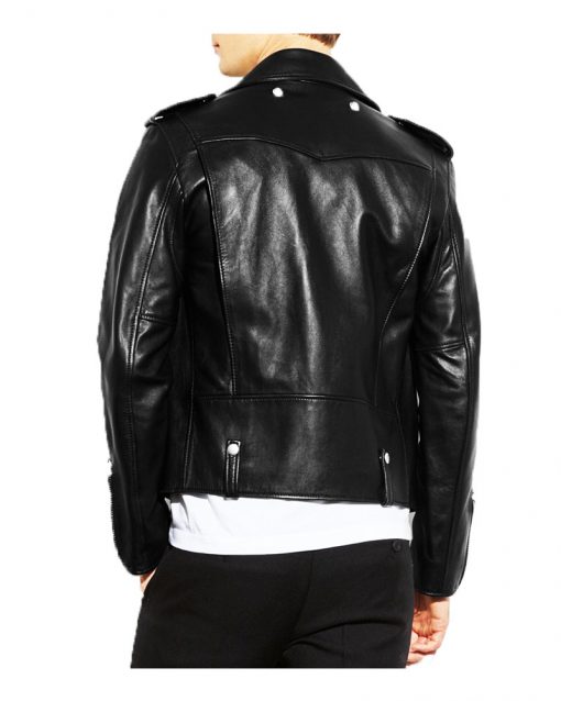 Mens Stylish Black Leather Jacket 1