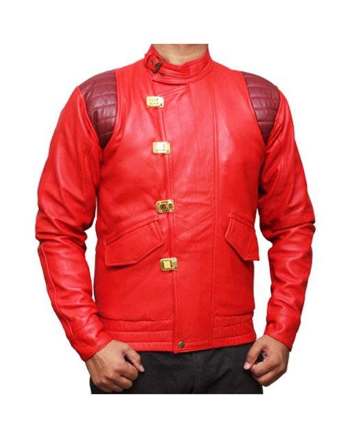 Akira Red Motorcycle Leather Jacket