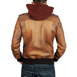 Edinburgh Brown Distressed Leather Jacket 1