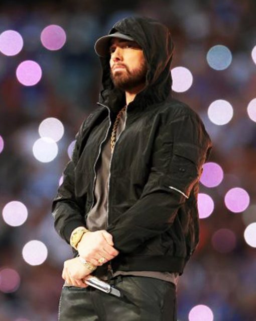 Super Bowl Halftime 2022 Eminem Black Cotton Hoodie