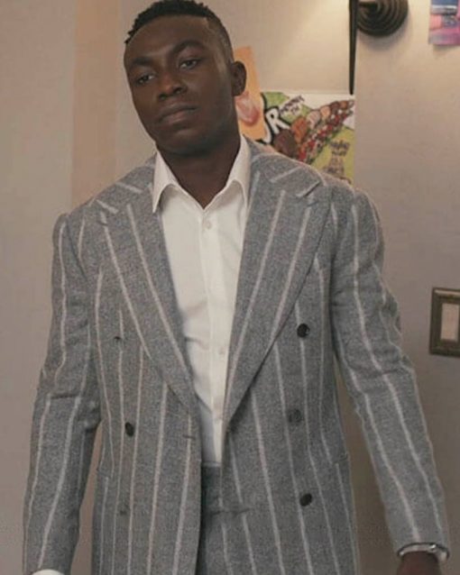 Carlton Banks Bel-Air Striped Grey Suit