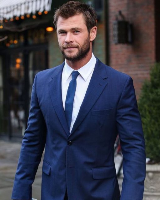 Chris Hemsworth Thor Ragnarok Premiere Blue Suit