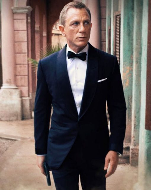 James Bond No Time To Die Black Tuxedo Suit