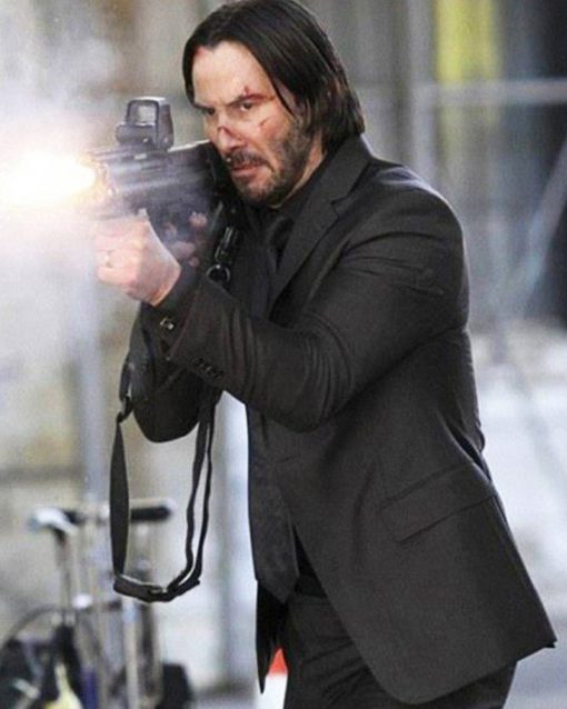 John Wick Keanu Reeves Black Suit 1
