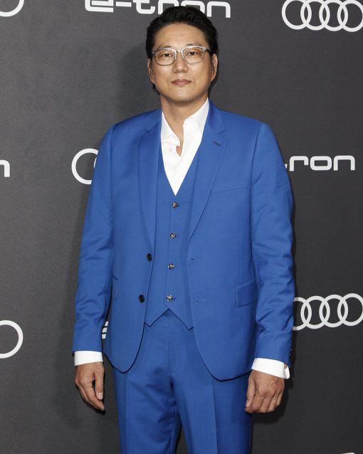 Sung Kang Blue Han Lue 3 Piece Designer Suit For Men
