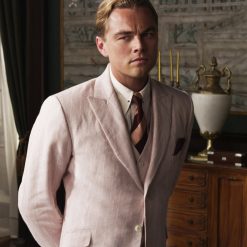 The Great Gatsby Leonardo DiCaprio Pink 3 piece Suit