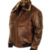 Top Gun Flight Shearling Leather Jacket