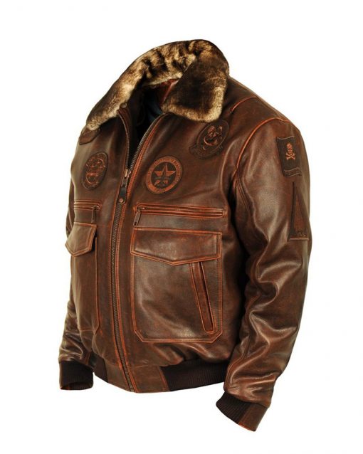 Top Gun Flight Shearling Leather Jacket