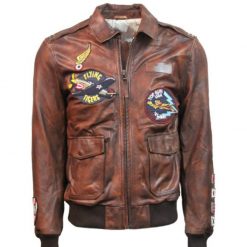 Top Gun Flying Tigers Leather Jacket