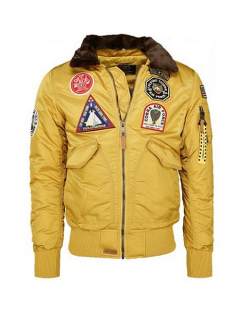 Top Gun Flying Tigers Yellow Flight Jacket