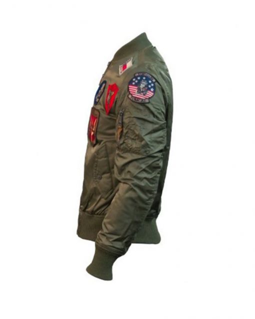 Top Gun Ma-1 Bomber Jacket With Patches 1