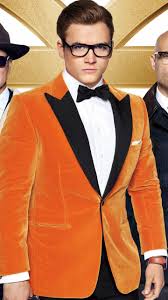 Black and Orange kingsMan Blazer Tuxedo