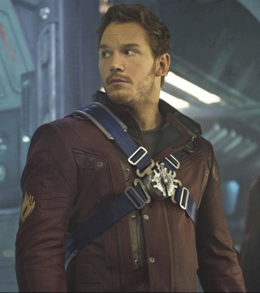 Star Lord Guardians of the Galaxy Maroon Leather Jacket
