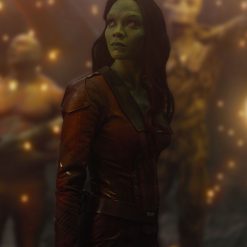 Guardians of the Galaxy Gamora Leather Jacket For Sale