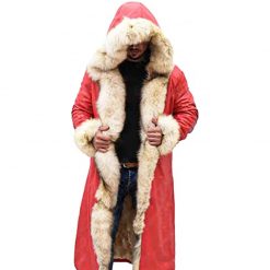 The Christmas Chronicles Kurt Russell Fur Leather Coat