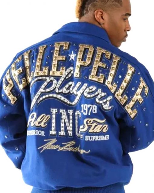 Pelle Pelle All Star Blue Wool Jacket 1