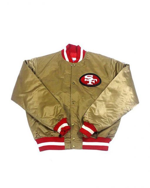 San Francisco 49ers Golden Satin Jacket 1