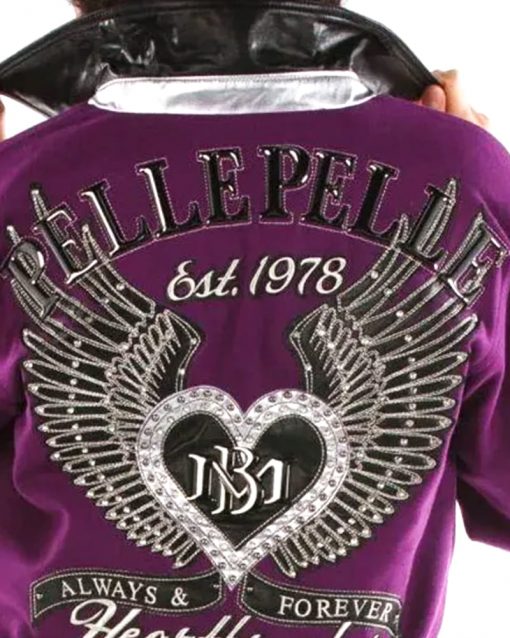 Pelle Pelle Heartbreaker Purple Wool Jacket 1