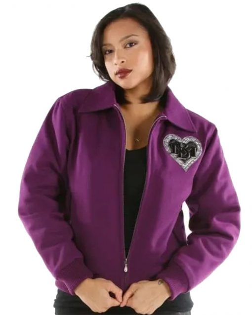 Pelle Pelle Heartbreaker Purple Wool Jacket
