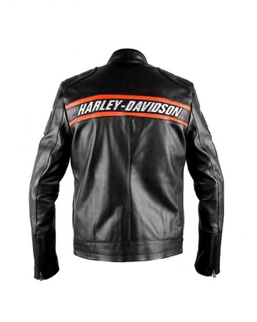 Bill Goldberg Harley Davidson Black Leather Jacket 1