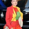 Falling for Christmas 2022 Lindsay Lohan Color Block Blazer Coat