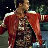 Fight Club Brad Pitt Red Motorcycle Jacket