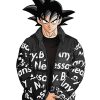 Goku Drip Black Bomber Jacket