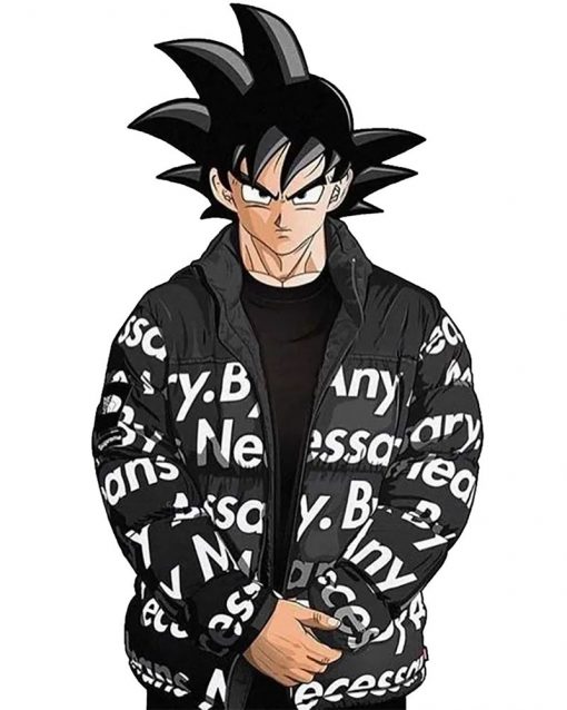 Goku Drip Black Bomber Jacket