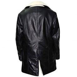 Tom Hardy The Dark knight Rises Bane Fur Leather Coat 1