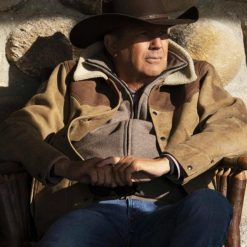 Yellowstone S03 John Dutton Brown Shearling Jacket