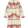 Yellowstone S05 Kelly Reilly Pink Printed Coat 1