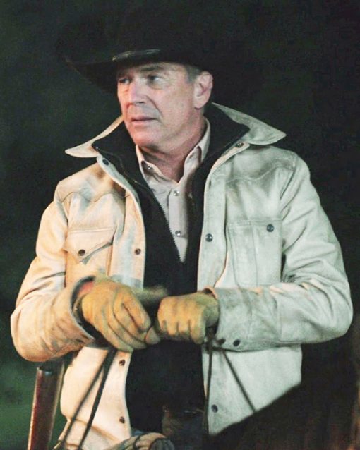 Yellowstone S05 John Dutton White Jacket