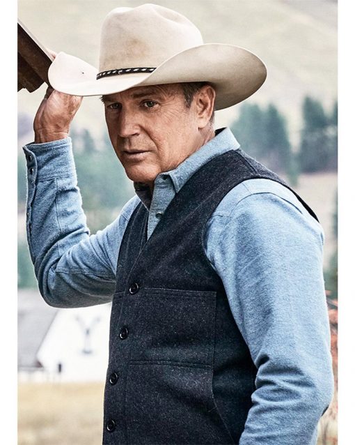 Yellowstone TV Series John Dutton Grey Vest