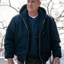 A Man Called Otto Tom Hanks Blue Hooded Jacket